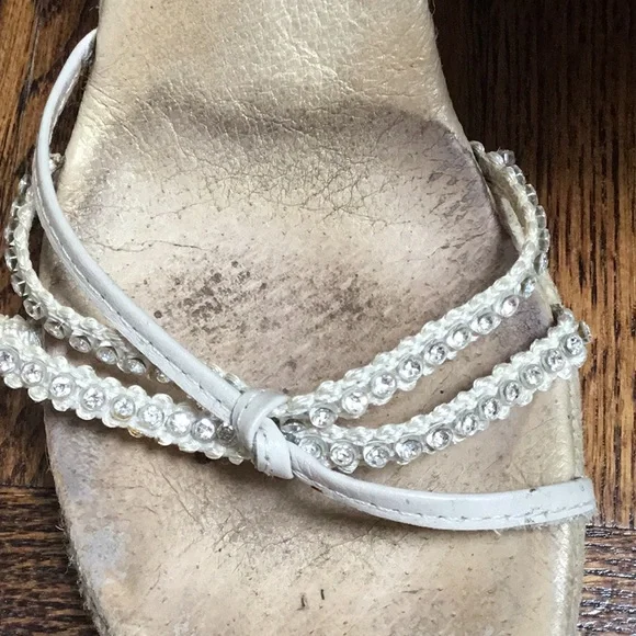 Aldo Rafia Ankle Tie Rhinestone Sandals - Picture 10 of 10